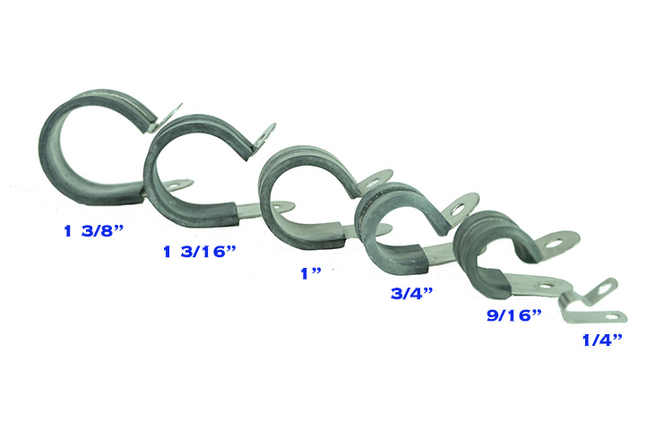 Stainless Steel Rubber Coated Clamp (Pair)
